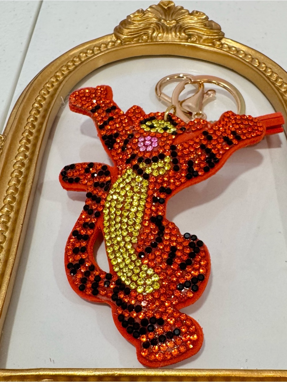 New Embellished Tigger Keychain Charm
